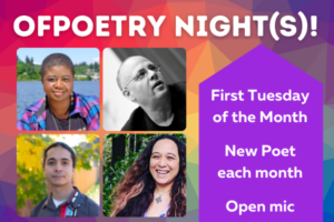 OFPoetry Nights. First Tuesday of the Month. New Poet each month. Open mic.