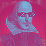 Shakespeare with cool guy glasses